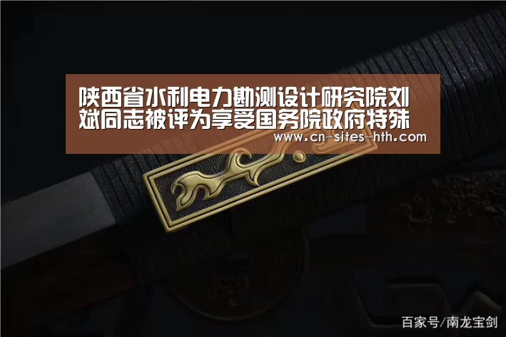 陕西省水利电力勘测设计研究院刘斌同志被评为享受国务院政府特殊津贴专家“华体会体育”(图1) 华体会体育
