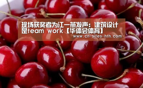 现场获奖者为江一燕发声:建筑设计是team work【华体会体育】(图1) 华体会体育